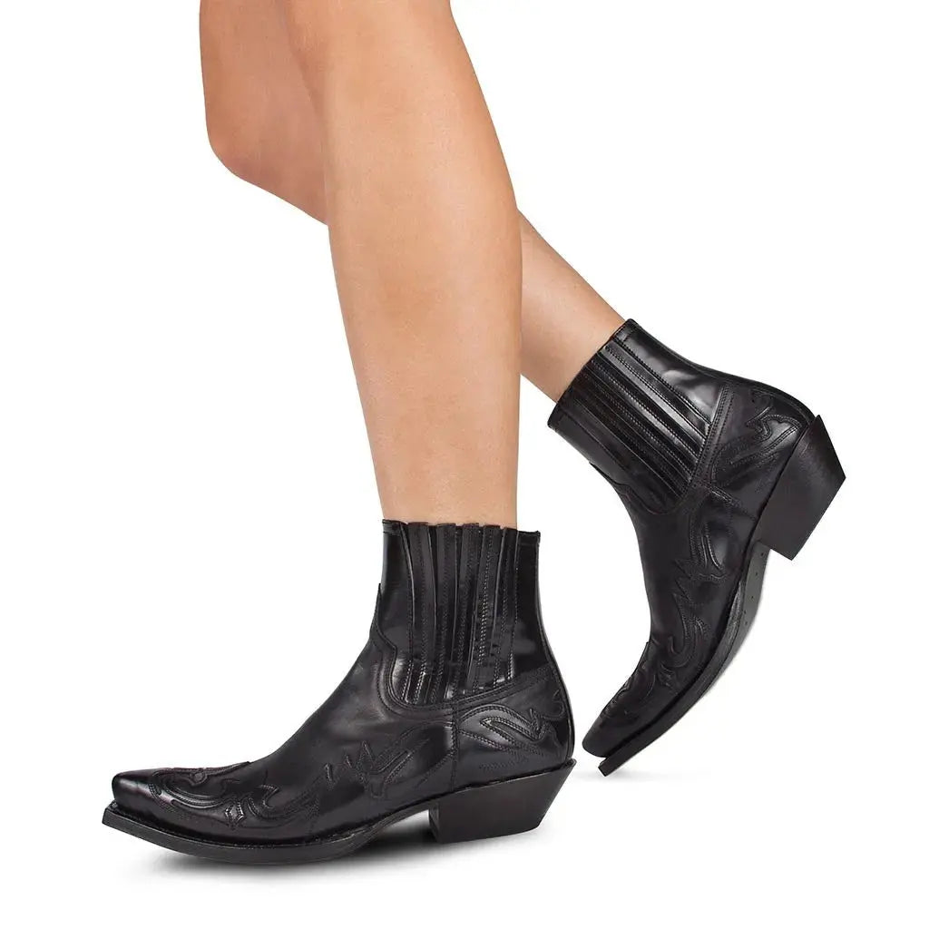 Elevate Your Style with SARAH Women's Leather Cowboy Boots - Lizabella Fashion
