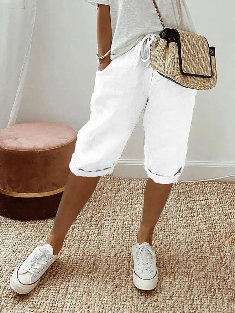 Elevate Your Comfort: Stylish Knee-Length Pants for Women by BELLA - Lizabella Fashion -  -  - Elevate Your Comfort: Stylish Knee-Length Pants for Women by BELLA - Lizabella Fashion - #tag1# - #tag2#
