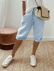 Elevate Your Comfort: Stylish Knee-Length Pants for Women by BELLA - Lizabella Fashion -  -  - Elevate Your Comfort: Stylish Knee-Length Pants for Women by BELLA - Lizabella Fashion - #tag1# - #tag2#