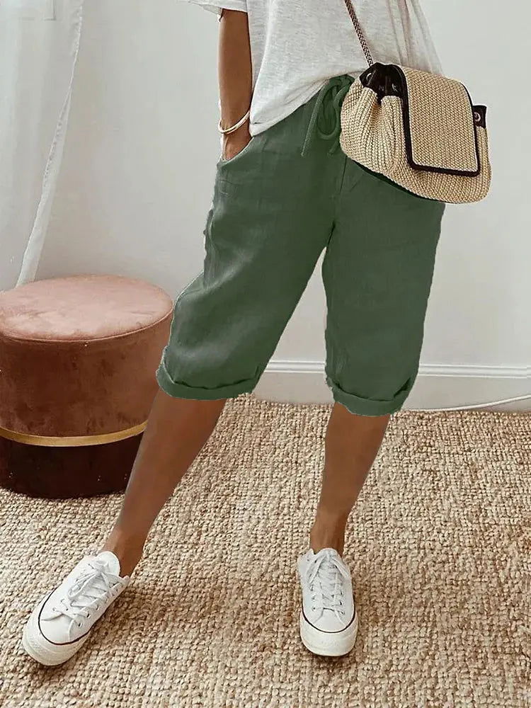 Elevate Your Comfort: Stylish Knee-Length Pants for Women by BELLA - Lizabella Fashion -  -  - Elevate Your Comfort: Stylish Knee-Length Pants for Women by BELLA - Lizabella Fashion - #tag1# - #tag2#