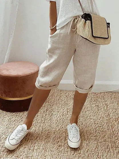 Elevate Your Comfort: Stylish Knee-Length Pants for Women by BELLA - Lizabella Fashion -  -  - Elevate Your Comfort: Stylish Knee-Length Pants for Women by BELLA - Lizabella Fashion - #tag1# - #tag2#