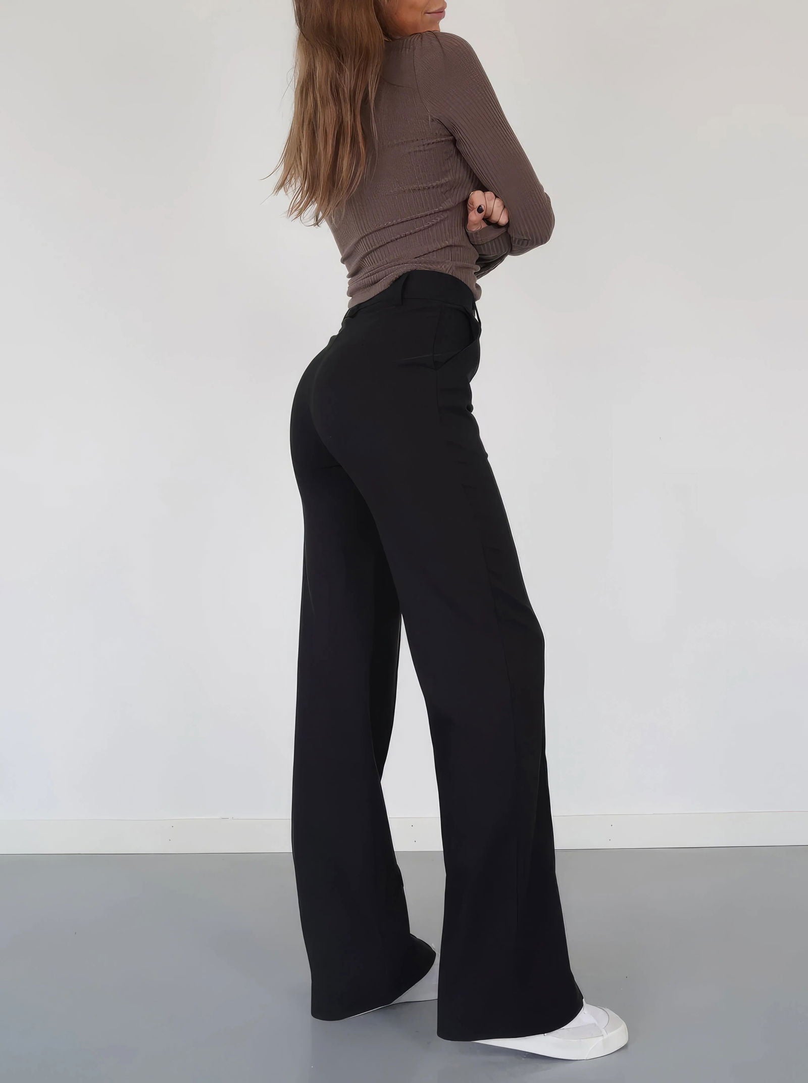 Elevate Your Style with AMY's Wide-Leg Chic Trousers for Women - Lizabella Fashion -  -  - Elevate Your Style with AMY's Wide-Leg Chic Trousers for Women - Lizabella Fashion - #tag1# - #tag2#