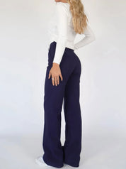 Elevate Your Style with AMY's Wide-Leg Chic Trousers for Women - Lizabella Fashion -  -  - Elevate Your Style with AMY's Wide-Leg Chic Trousers for Women - Lizabella Fashion - #tag1# - #tag2#