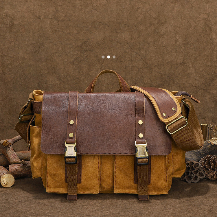 Maximo | Exquisite Cowhide Crossbody Messenger Bag