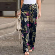 FLORA | Chic Floral Print Pants for Women - Lizabella Fashion