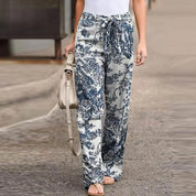 FLORA | Chic Floral Print Pants for Women - Lizabella Fashion