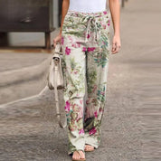 FLORA | Chic Floral Print Pants for Women - Lizabella Fashion