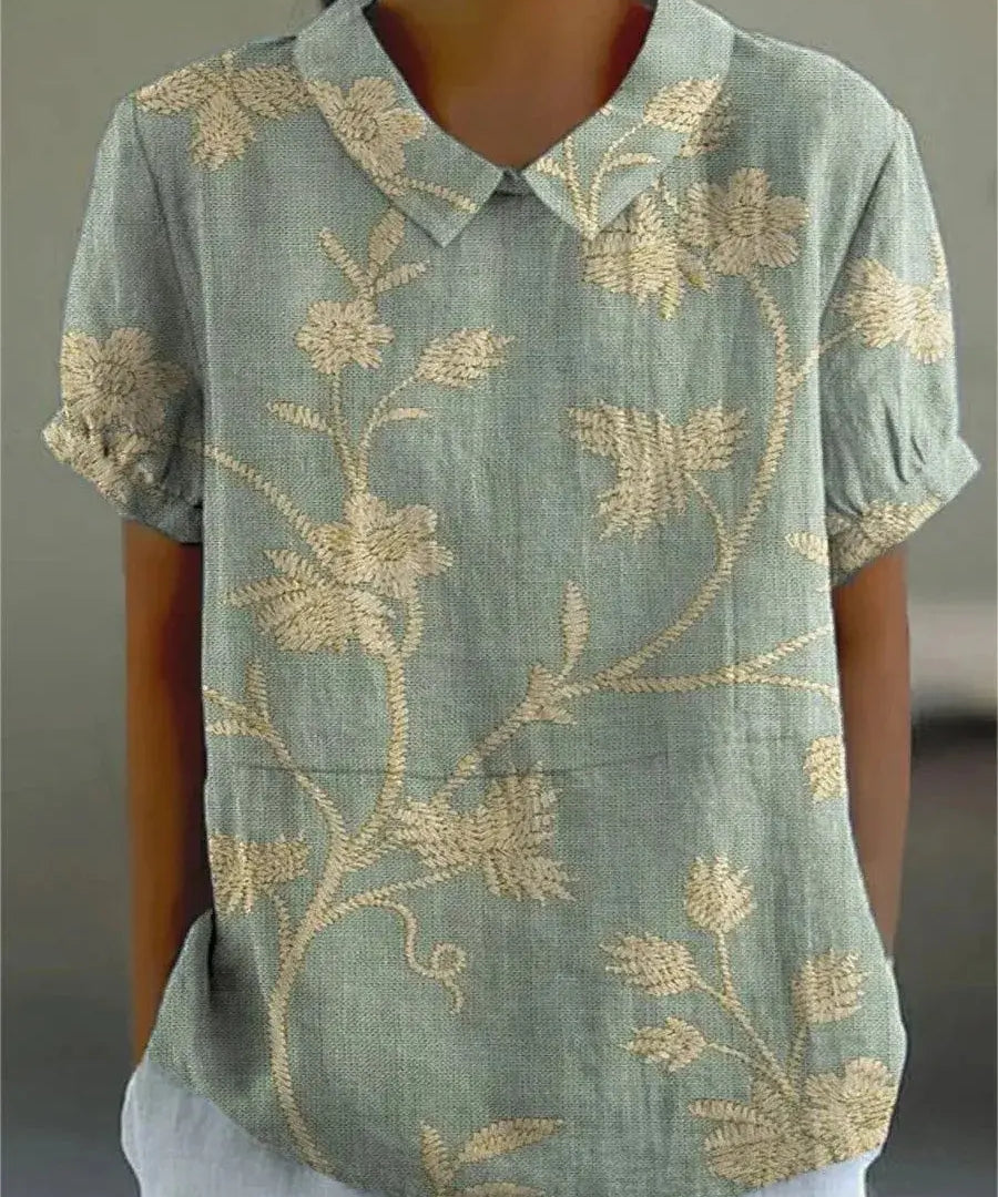 FLORA | Shirt with Flower Prints-Lizabella Fashion