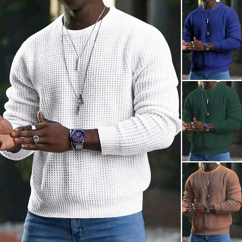 Leo | Long-Sleeve Sweater – A Clean Crew Neck for Everyday Style