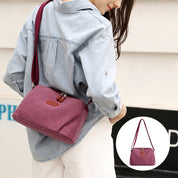 Lorah | Secure-Zip Canvas Crossbody Bag