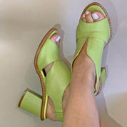 GILLIAN | Chic and Stylish Leather Sandals - Lizabella Fashion