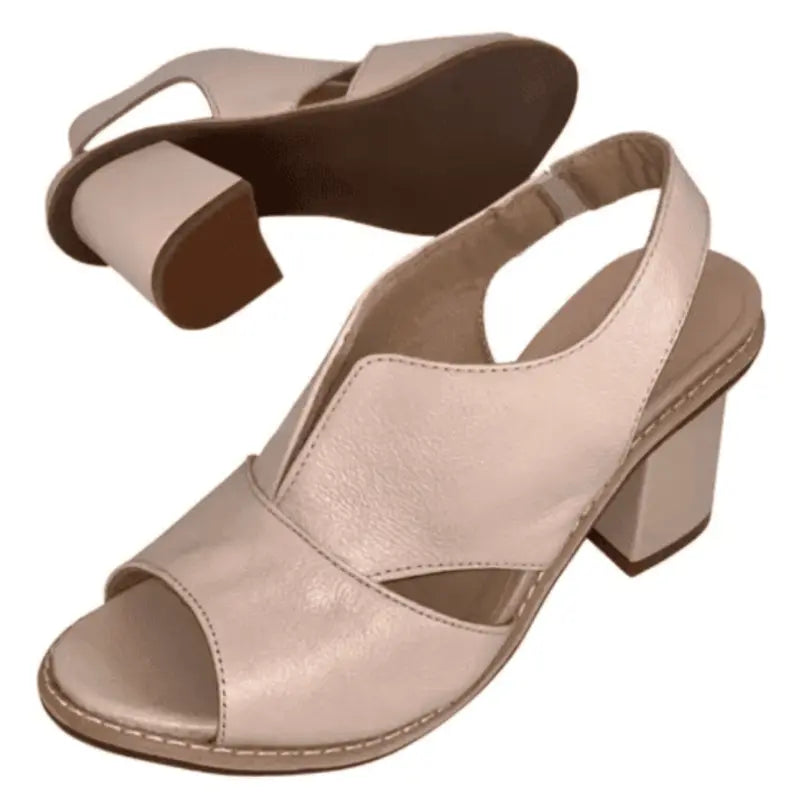 GILLIAN | Chic and Stylish Leather Sandals - Lizabella Fashion