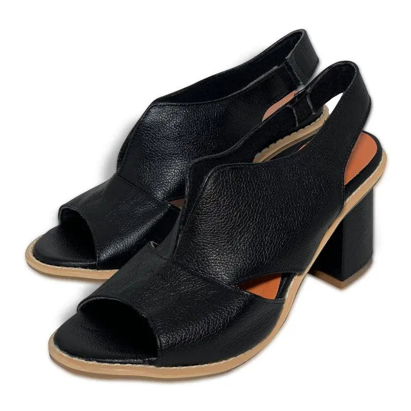 GILLIAN | Chic and Stylish Leather Sandals - Lizabella Fashion