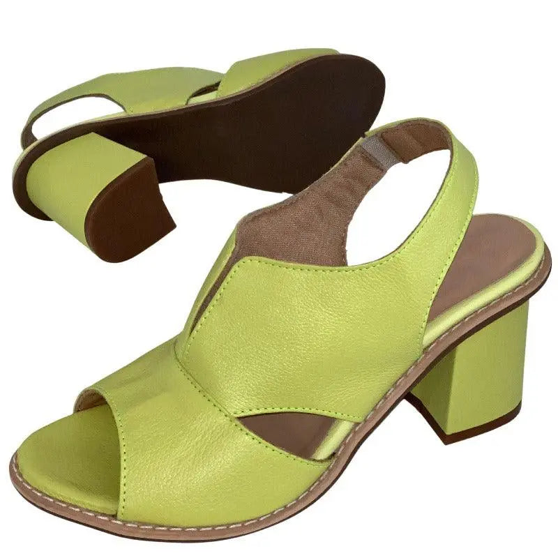 GILLIAN | Chic and Stylish Leather Sandals - Lizabella Fashion