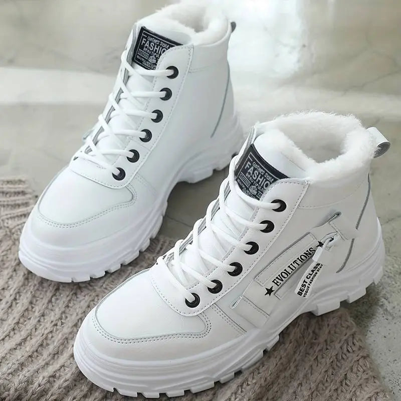 Graceful Winter Wonderland: Cozy Fleece-Lined Boots for Women - Lizabella Fashion