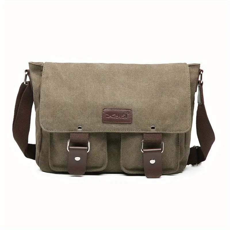 Azariah | Men's Vintage Canvas Crossbody Messenger Travel Bag