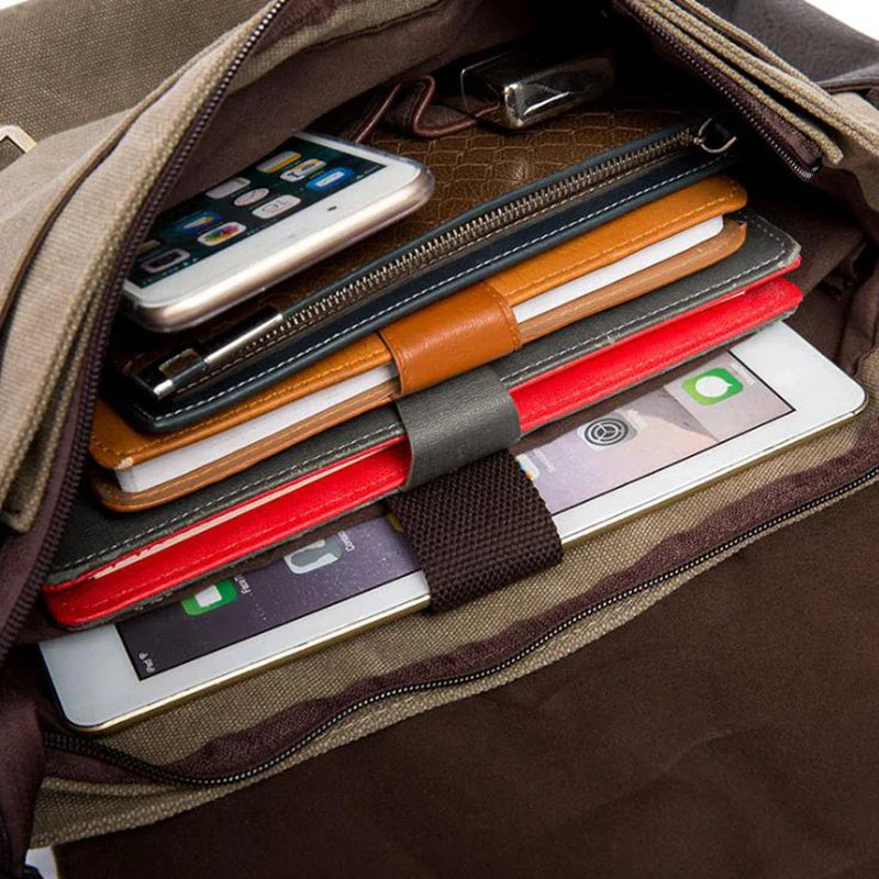 Adi | Men's Canvas Crossbody Messenger Bag