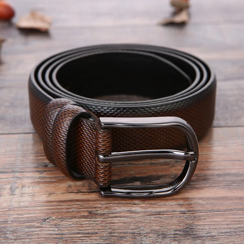 Elevate Your Style with the LEVAS Premium Men's Leather Belt - Lizabella Fashion