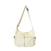 Cleo | Vintage Canvas Large Crossbody Messenger Bag