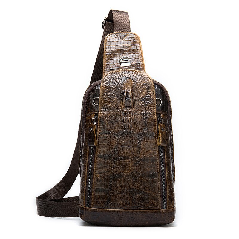 Samir | Alligator Leather Crossbody Travel Bag