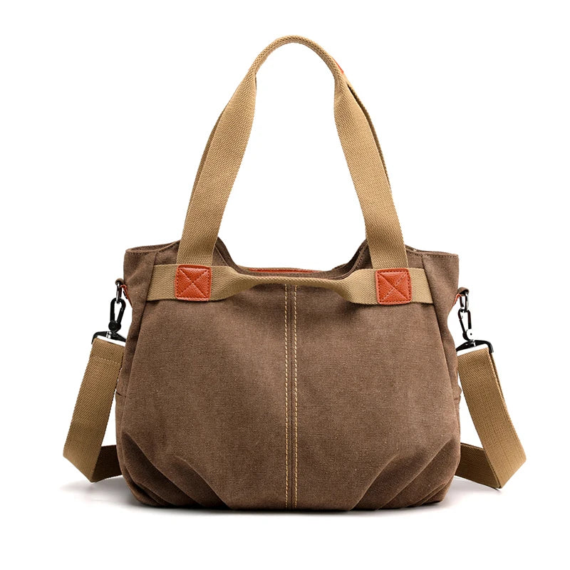 Amanda | Stylish & Functional Vintage-Inspired Canvas Tote Bag