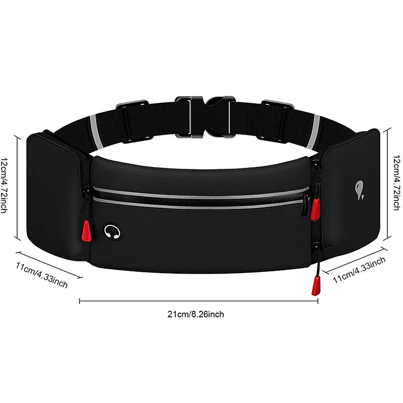 Maci | Waterproof Running Belt Crossbody Bum Bag with Bottle Holder