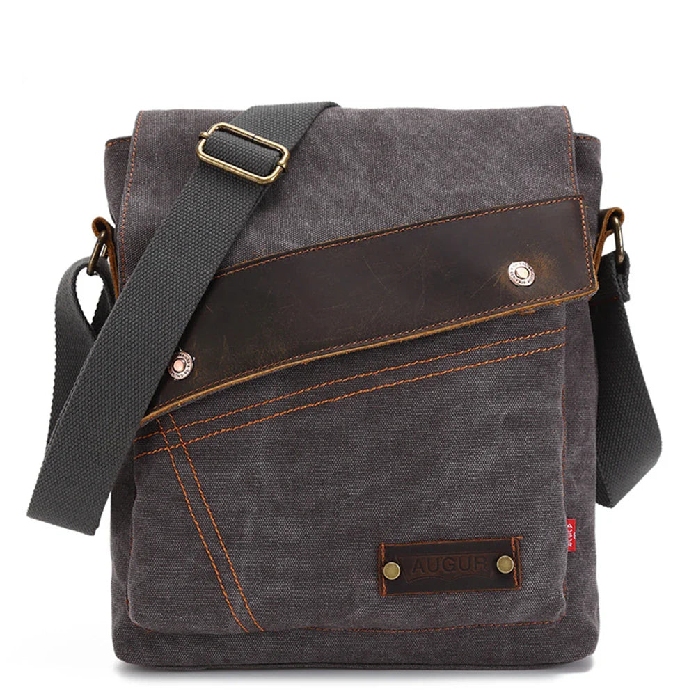 Roger | Vintage Small Canvas Crossbody Messenger Bag