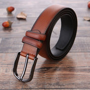 Elevate Your Style with the LEVAS Premium Men's Leather Belt - Lizabella Fashion