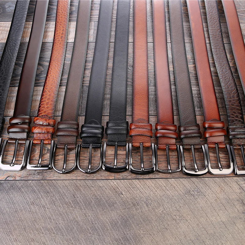 Elevate Your Style with the LEVAS Premium Men's Leather Belt - Lizabella Fashion