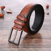 Elevate Your Style with the LEVAS Premium Men's Leather Belt - Lizabella Fashion