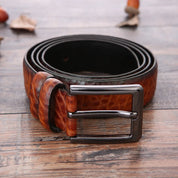 Elevate Your Style with the LEVAS Premium Men's Leather Belt - Lizabella Fashion
