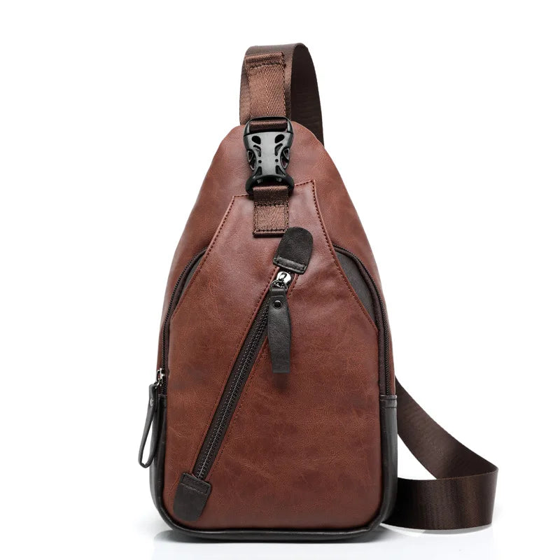 Messiah | Men's Vintage Leather Crossbody Bag