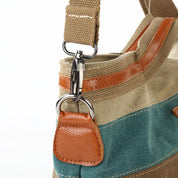 Cal | Canvas Stripes Crossbody Messenger Handbag