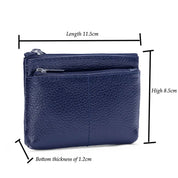 Linda | Compact Genuine Leather Travel Pouch Wallet with Key Holder