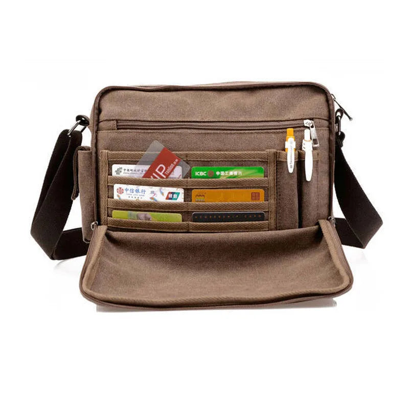 Boone | Men's Canvas Crossbody Messenger Travel Bag