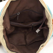 Cal | Canvas Stripes Crossbody Messenger Handbag