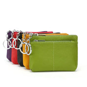Linda | Compact Genuine Leather Travel Pouch Wallet with Key Holder