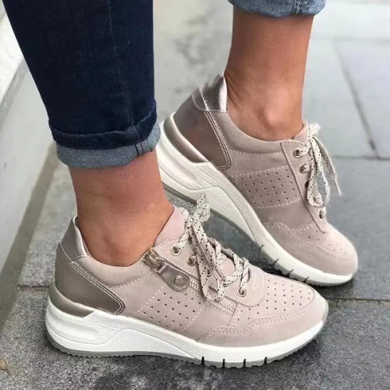 Hailey Stylish Zip-Up Sneakers for Women - Lizabella Fashion