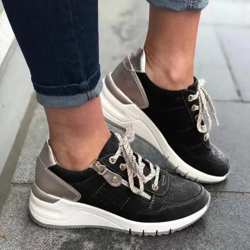 Hailey Stylish Zip-Up Sneakers for Women - Lizabella Fashion