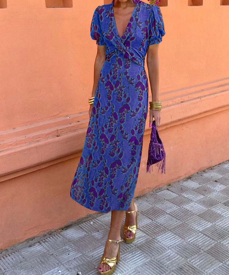 Hazel | Flattering Elegant Puff-Sleeve Dress