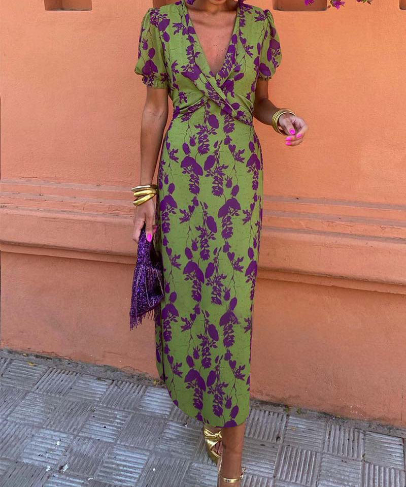 Hazel | Flattering Elegant Puff-Sleeve Dress