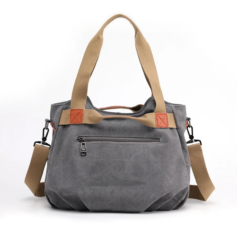 Amanda | Stylish & Functional Vintage-Inspired Canvas Tote Bag