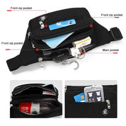 Kash | Unisex Canvas Travel Waist Pack Crossbody Bum Bag