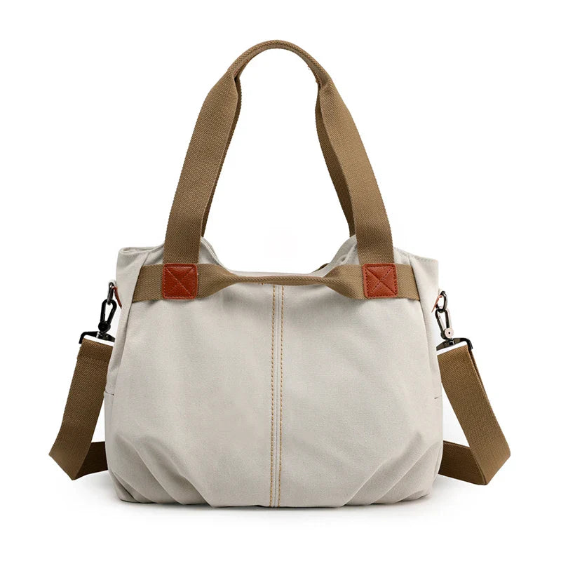 Amanda | Stylish & Functional Vintage-Inspired Canvas Tote Bag