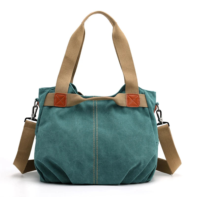 Amanda | Stylish & Functional Vintage-Inspired Canvas Tote Bag