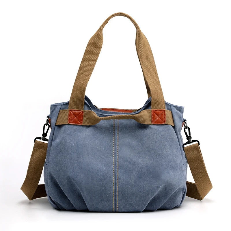 Amanda | Stylish & Functional Vintage-Inspired Canvas Tote Bag