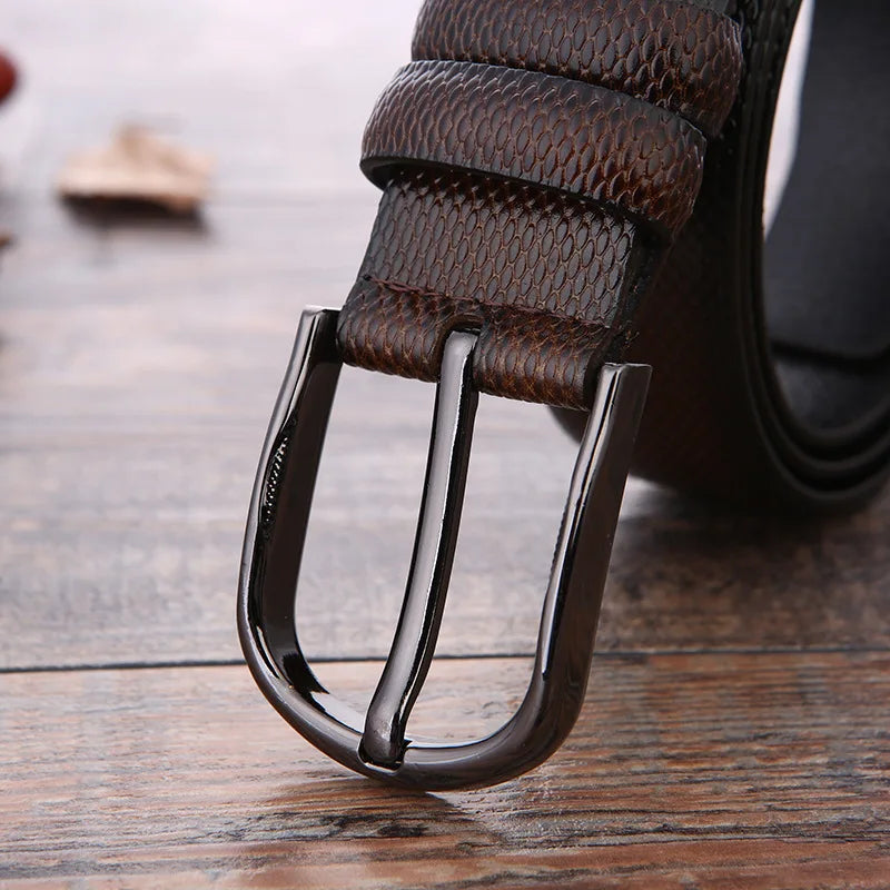 Elevate Your Style with the LEVAS Premium Men's Leather Belt - Lizabella Fashion