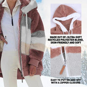 KAREN | Fluffy Warm Oversized Hoodie Coat-Lizabella Fashion