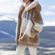 KAREN | Fluffy Warm Oversized Hoodie Coat-Lizabella Fashion