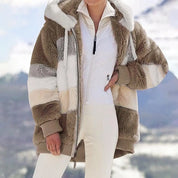 KAREN | Fluffy Warm Oversized Hoodie Coat-Lizabella Fashion